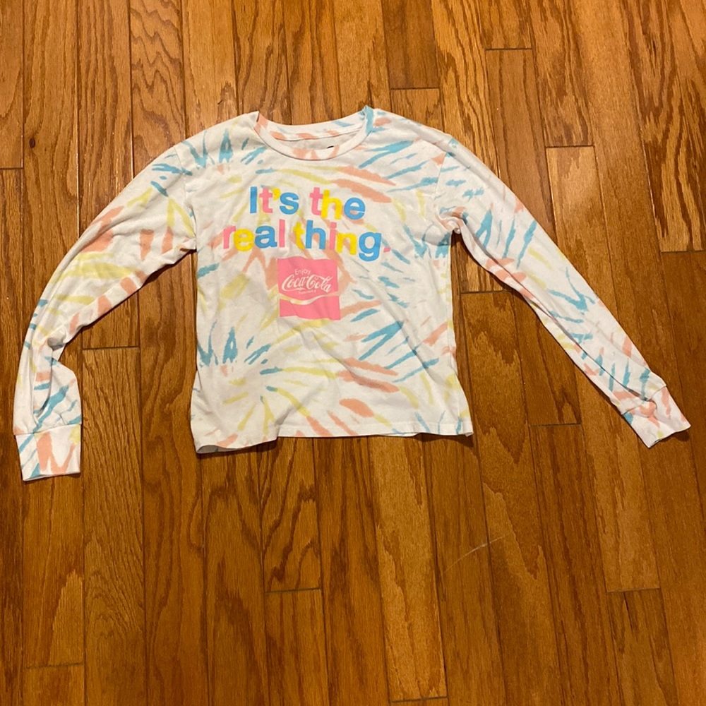 Tie dye long sleeve Coca Cola shirt from target